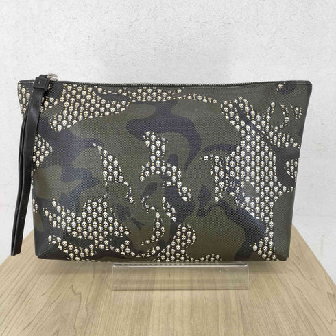 アレキサンダーマックイーン Alexander McQueen スカル&カモ クラッチバッグ メンズ